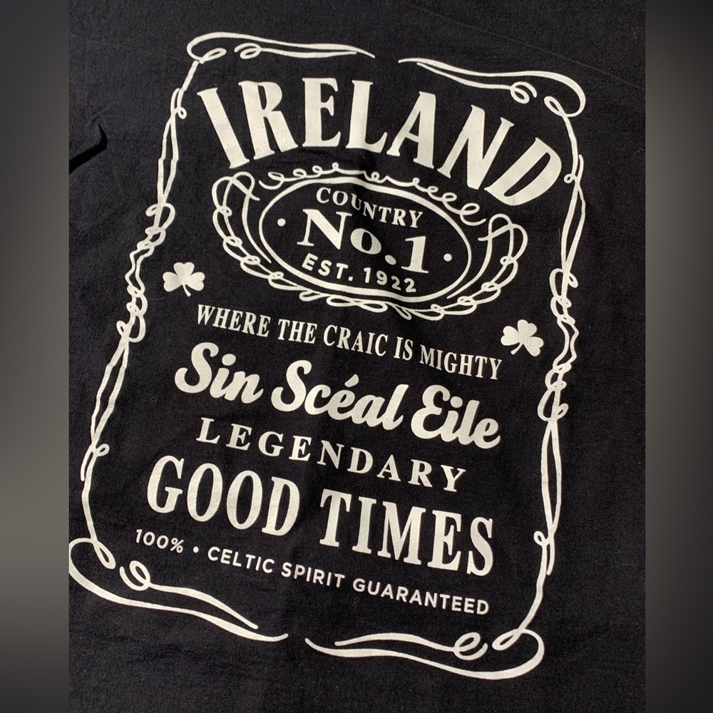 3/$10 Men Ireland Fruit of the Loom Shirt Sleeve Tee Shirt St Patrick Day LARGE - Picture 2 of 10